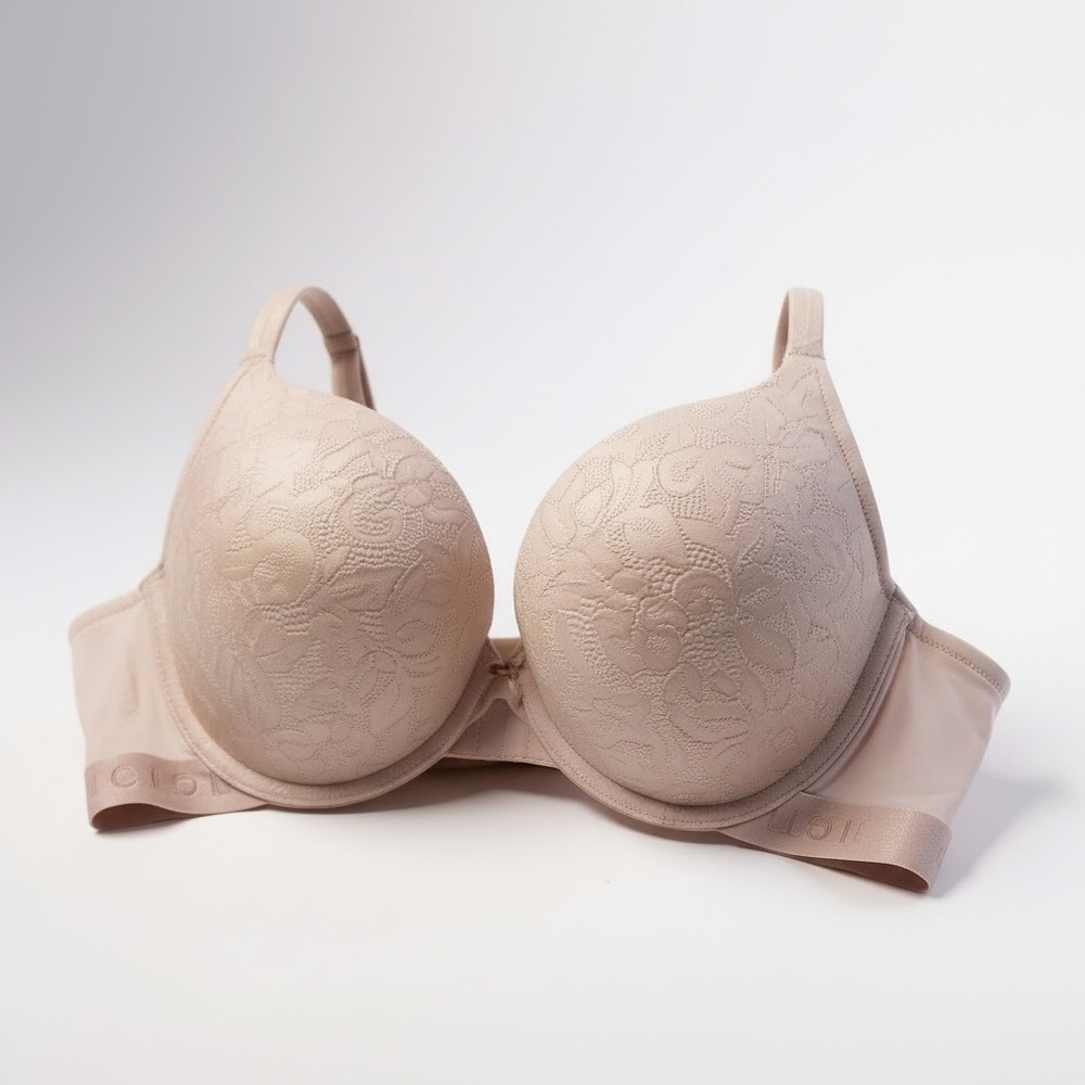 NWOT Cacique Lace Padded Underwire Bra Soft Mauve 46C